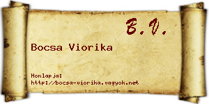 Bocsa Viorika névjegykártya
